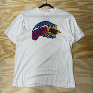 Vintage y2k 1980s super dons retro style white t-shirt